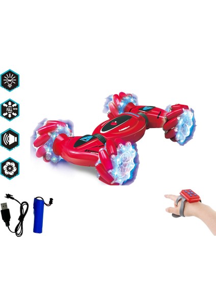 Bilekten Kontrollü 2.4g Işıklı ve Müzikli Araba