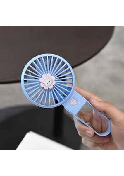 Mini Katlanır Masa Vantilatör USB Şarjlı