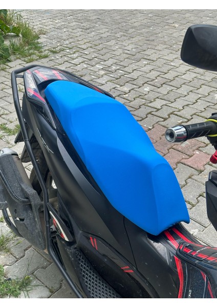 Honda Pcx,dio,activa S,sh Uyumlu Koltuk Kılıfı Mavi Hediyeli Paket