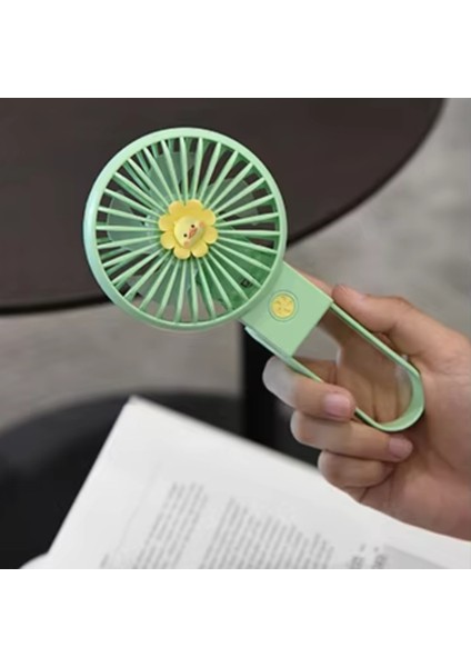 Mini Katlanır Masa Vantilatör USB Şarjlı
