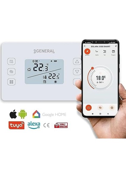 Solara 300S Smart Kablosuz Akıllı Oda Termostatı