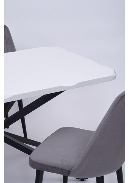Kütük Milano Mdf Mutfak Masa Sandalye Takımı 90X160