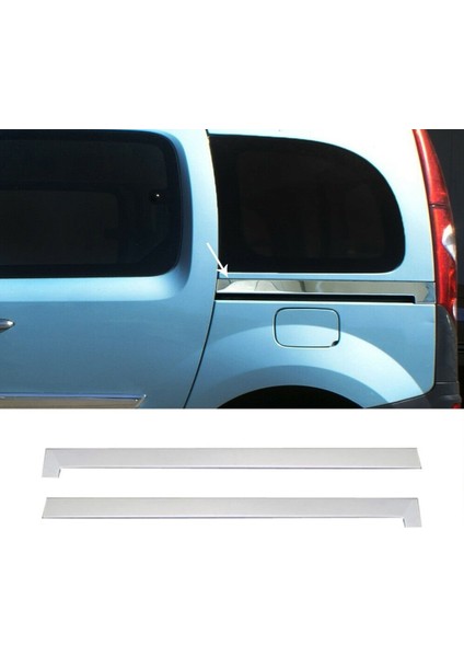 Mercedes Citan 2012-2020 Arası Krom Sürgülü Kapı Çıtası 2 Parça Paslanmaz Çelik