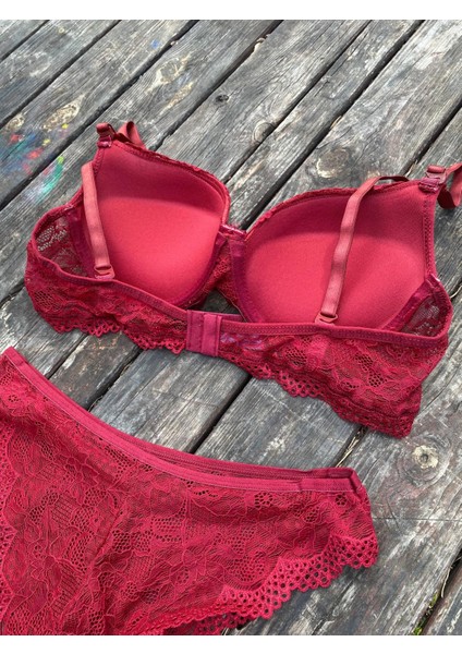 Bordo Dantelli Destekli Takım modelleri