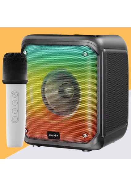 Çok Renkli Işıklı Karaoke Boombox - Kablosuz Taşınabilir Hoparlör Radyo Subwoofer fiyatları