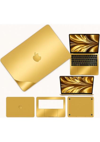 Macbook Pro 16 Inç 360 Kaplama Koruma Sticker Çizilmez Film Kaplama M1 M2 M3 M4 Işlemciler Ayna Gold