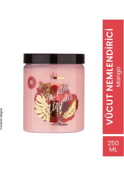 Cocktail Alégria Body Butter Mango Ekstraktlı Yoğun Vücut Nemlendirici 280 ml
