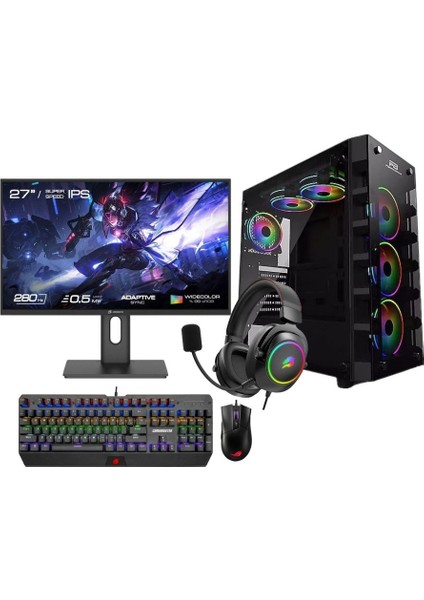 Pb X-59RGB Kasa Ryzen 7 7800X3D 32 GB Ram 500 GB SSD Asus Dual Rtx 4070 W11 + Full Set