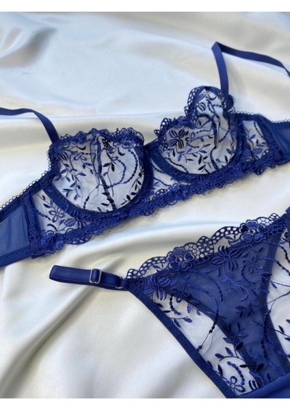 Lacivert Dantelli Iç Çamaşırı Takımı Iç Çamaşır Takımı Sütyen Tanga Takım Dantelli Sütyen indirimleri