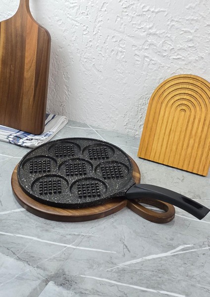 Waffle Tavası - Döküm Pankek Tavası - 27 cm fiyatları