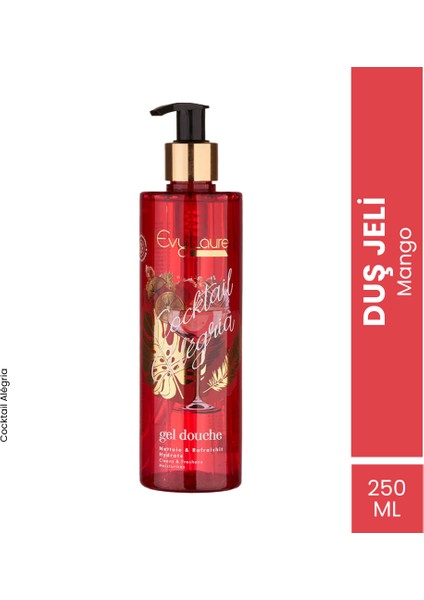 Cocktail Alégria Parfümistik Duş Jeli Mango Ekstraktlı Yoğun Nemlendirici 300 ml