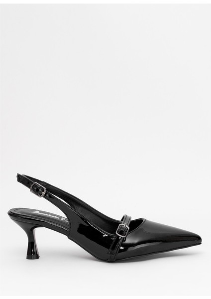 Elit MST950R Kadın Klasik Topuklu Ayakkabı Siyah