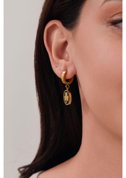 Yonca Gold Küpe