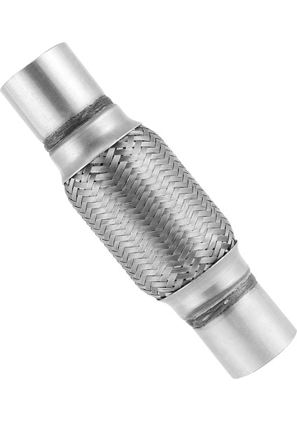 Egzoz Spiral Flex BORUSU,51MMX 240MM Üniversal Tip, Paslanmaz Çelik Çift Örgülü Flex Borusu
