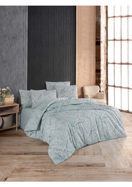 Newhome Çisil Çift Kişilik Pamuk Baskılı Pike Takımı