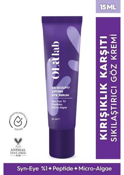 Yaşlanma Önleyici Aydınlatıcı Mikro-Alg & Peptit Göz Kremi 15 ml