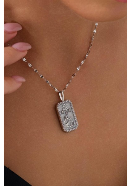 Zodiac Burç Silver Yengeç Burcu Kolye fiyatları