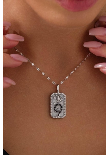 Zodiac Burç Silver Çelik Akrep Burcu Kolye modelleri