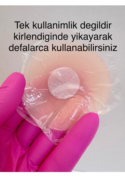 2 Adet Deliksiz Silikon Yapıştırma Gerçek Gibi Görünen Meme Ucu Nipple Piercingi (Çelik )