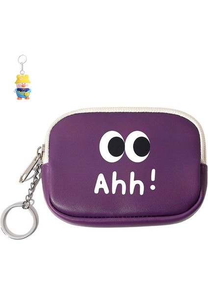 Mini Bozuk Para Cüzdanı Karikatür Sevimli Fermuarlı Madeni Para Kulaklık Çantası Öğrenci Bozuk Para Depolama Küçük Çanta Kolye (Yurt Dışından)