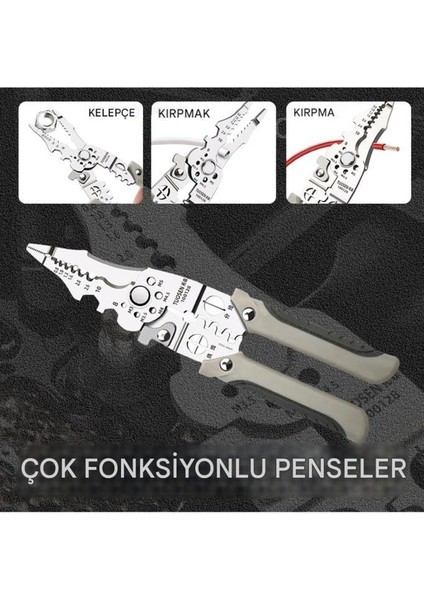 Elektrikçi Pense Çok Fonksiyonlu Paslanmaz Çelik 28 In 1 Otomotiv indirimleri