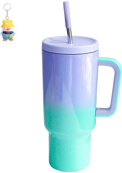 304 Paslanmaz Çelik Ice Ba Kupası Üçüncü Nesil 40OZ Taşınabilir Pipetli Kupalar Spor Yalıtımlı Araba Kupası (Yurt Dışından)