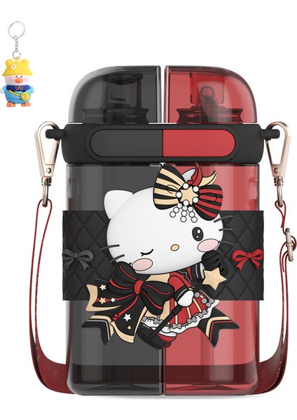 Çilek Ayı Kulomi Su Bardağı Çocuk Okulu Özel Kız Ilkokul Öğrencisi Tritan Pipetli Bardağı Çift Içme Kavanlığı (Yurt Dışından)