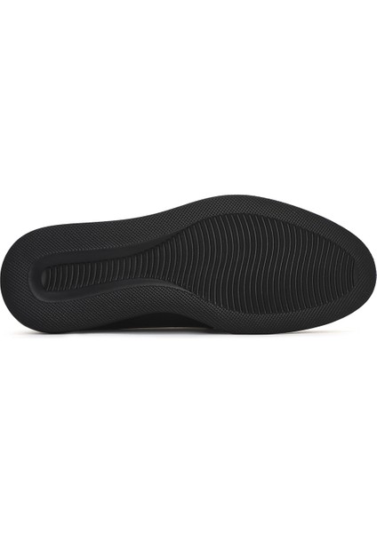Erkek Siyah Deri Casual Loafer 25SFD790118