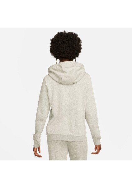 Sportswear Club Fleece Kadın Gri Kapüşonlu Sweatshirt fiyatları