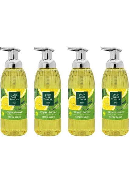 Zeytinyağlı Çeşme Limon Köpük Sabun 500 ml x 4 Adet