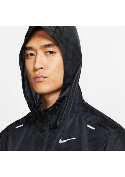 Windrunner Running Erkek Siyah Kapüşonlu Ceket indirimleri