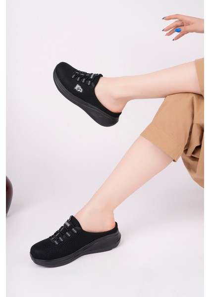Kadın Siyah Memory Foam Clima Comfort Sabo Terlik