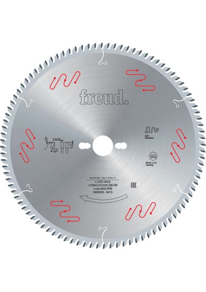 Ø300X3.20X30X96Z Freud LU3D 0600 Mdf, Laminant, Suntalam Kronberg Elmas Testere