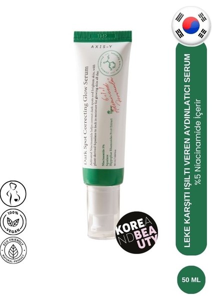 Dark Spot Correcting Glow Serum 50 ml, Leke Karşıtı, Işıltı Veren Nemlendirici Niacinamide Cilt Serumu