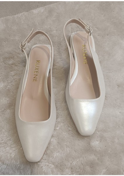 Pear Kare Burun 2 cm Kare Topuklu Babet Gelin Ayakkabısı modelleri