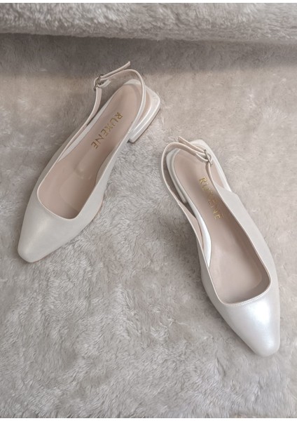 Pear Kare Burun 2 cm Kare Topuklu Babet Gelin Ayakkabısı indirimleri
