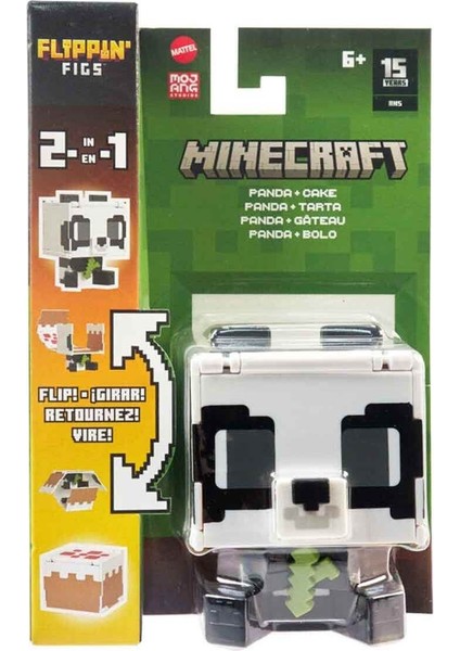 Minecraft Flipping' Figs 2in1 Dönüşen Figür HTL43 - Panda ve Cake(Pasta)