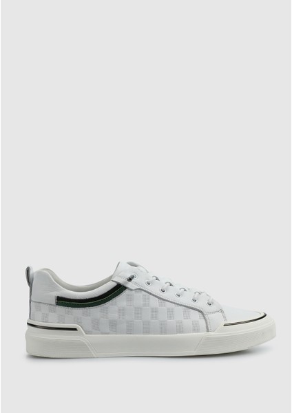 Beyaz Deri Erkek Sneaker