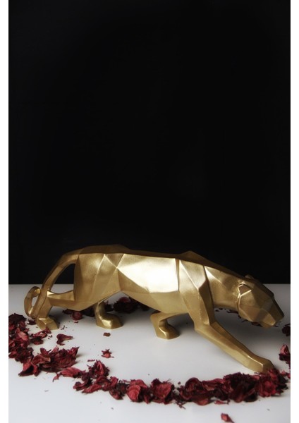 Dekoratif Kübik Jaguar Puma Beyaz Leopar Polyester Döküm Hediyelik Biblo fiyatları