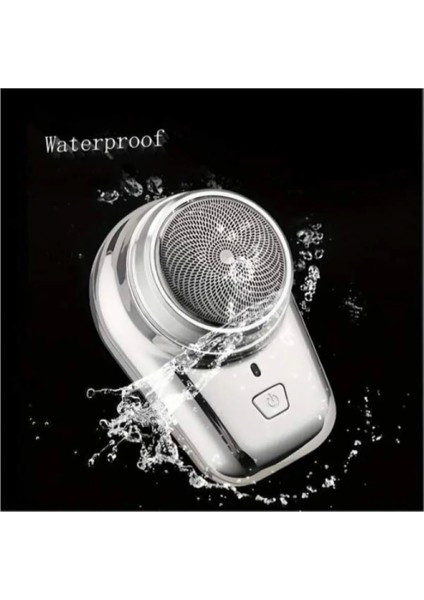 Mini Shaver Sıfır Sakal Taşınabilir Şarjlı Tıraş Makinesi Ipx6 Korumalı (4887)