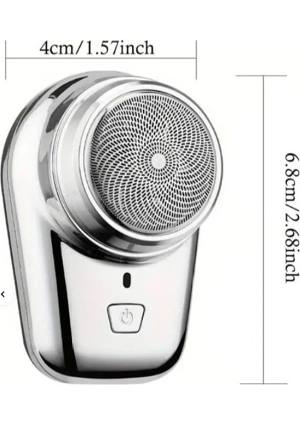 Mini Shaver Sıfır Sakal Taşınabilir Şarjlı Tıraş Makinesi Ipx6 Korumalı (4887)