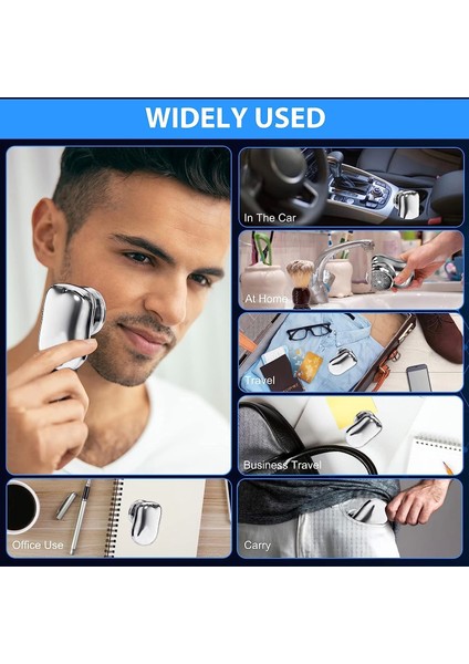 Mini Shaver Sıfır Sakal Taşınabilir Şarjlı Tıraş Makinesi Ipx6 Korumalı (4887)
