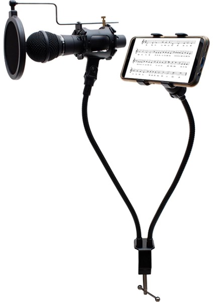 Masa Tipi Bir Telefon Bir Mikrofon Tutacağı (4887)