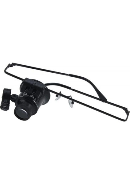 -Gözlük Model 20X16MM Optik Lens LED Işık Monoküler Büyüteç