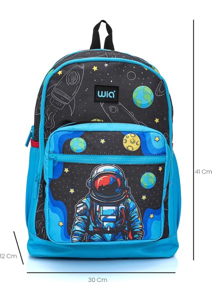 Erkek Çocuk Astronot Desenli 3'lü Okul Çanta Seti fiyatları