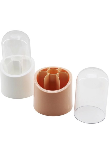Elis 7 Bölmeli Kapsül Organizer Plastik Hazne - Kristal Mika Fanus Kapak (4887)