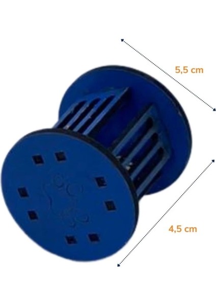 Mini Silindir Eğlenceli Renkli Sağlam Küçük Pati Izi Şekilli Kedi Oyuncağı (4887)