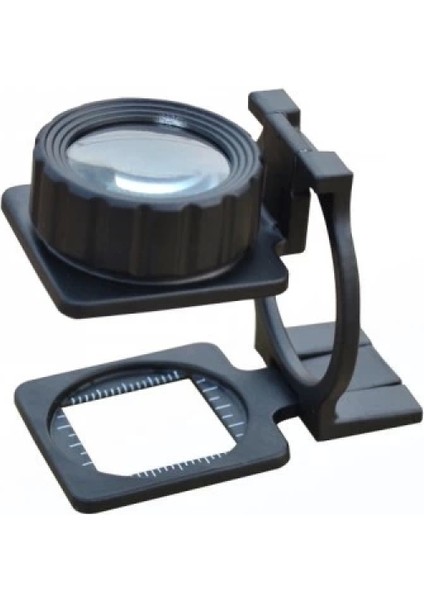 -Tekstilciler Için Kumaş Kontrolü Büyüteç,katlanan, Metal 15X Büyütme