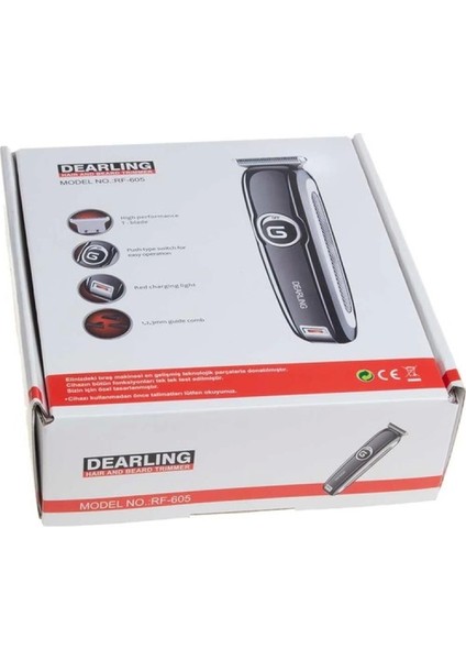 Dearling RF-605 Şarjlı 3 Başlıklı Saç Sakal Makinesi (4887)