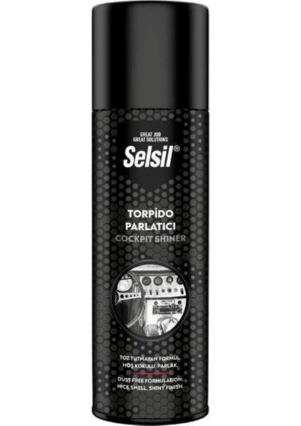 Selsil Oto - Araç Torpido Parlatıcı Sprey 200ML Hoş Kokulu - Parlak - Toz Tutmayan Formül (4887)